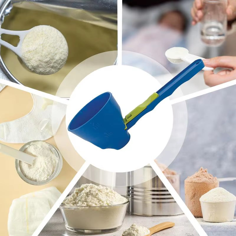 Funnel Scoop Coffee Spoon Protein Powder Funnel Spoon Precise Measurement Funnel Scooper Sliding Design Measuring Spoon Funnel