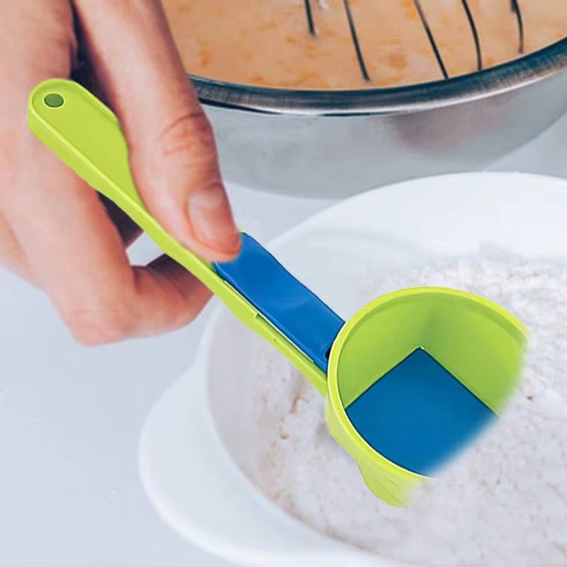 Funnel Scoop Coffee Spoon Protein Powder Funnel Spoon Precise Measurement Funnel Scooper Sliding Design Measuring Spoon Funnel